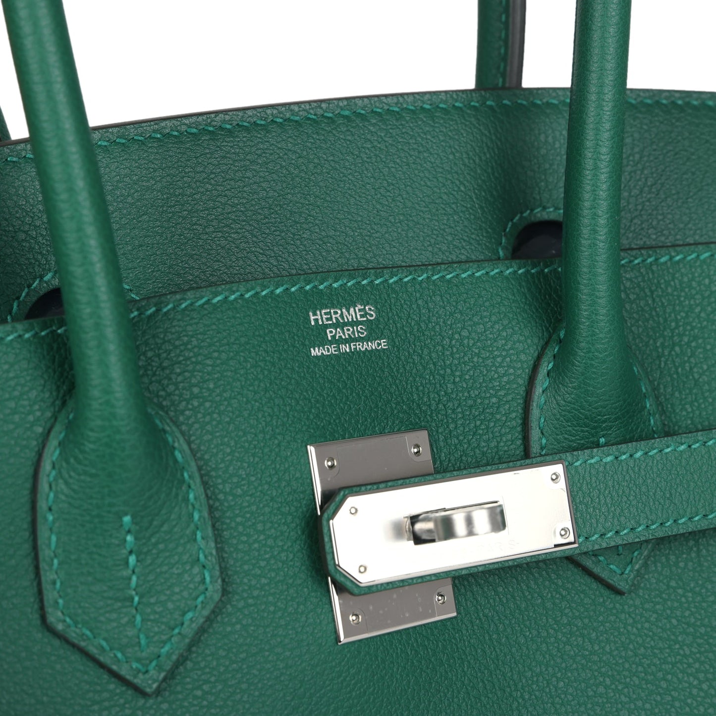 Shoulder Birkin Light 29 Vert Moyen Evercolor Palladium Hardware