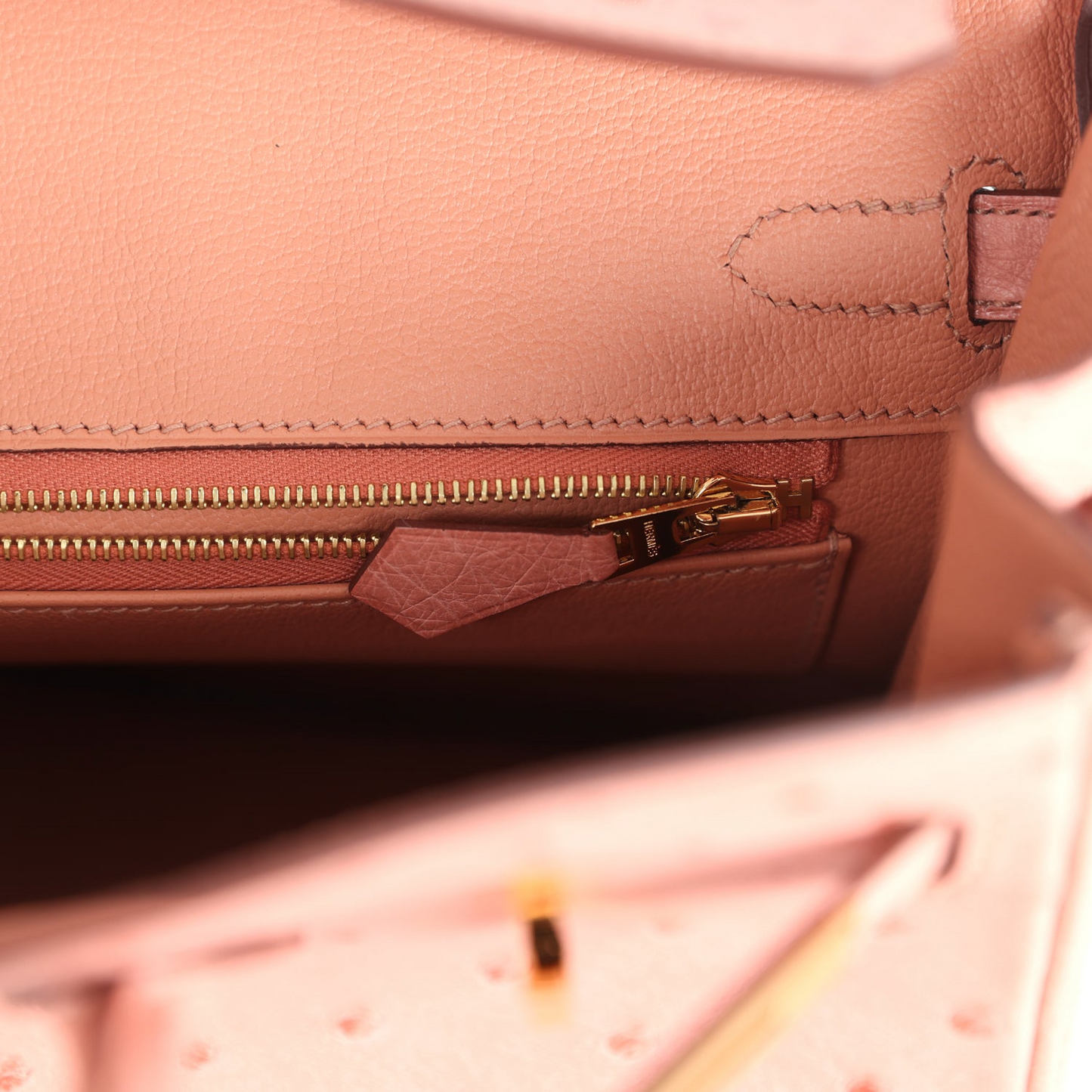 Birkin 25 Terre Cuite Ostrich Gold Hardware