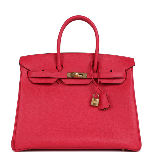 Birkin 35 Rose Extreme Epsom Gold Hardware