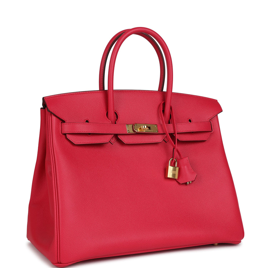 Birkin 35 Rose Extreme Epsom Gold Hardware
