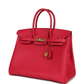 Birkin 35 Rose Extreme Epsom Gold Hardware