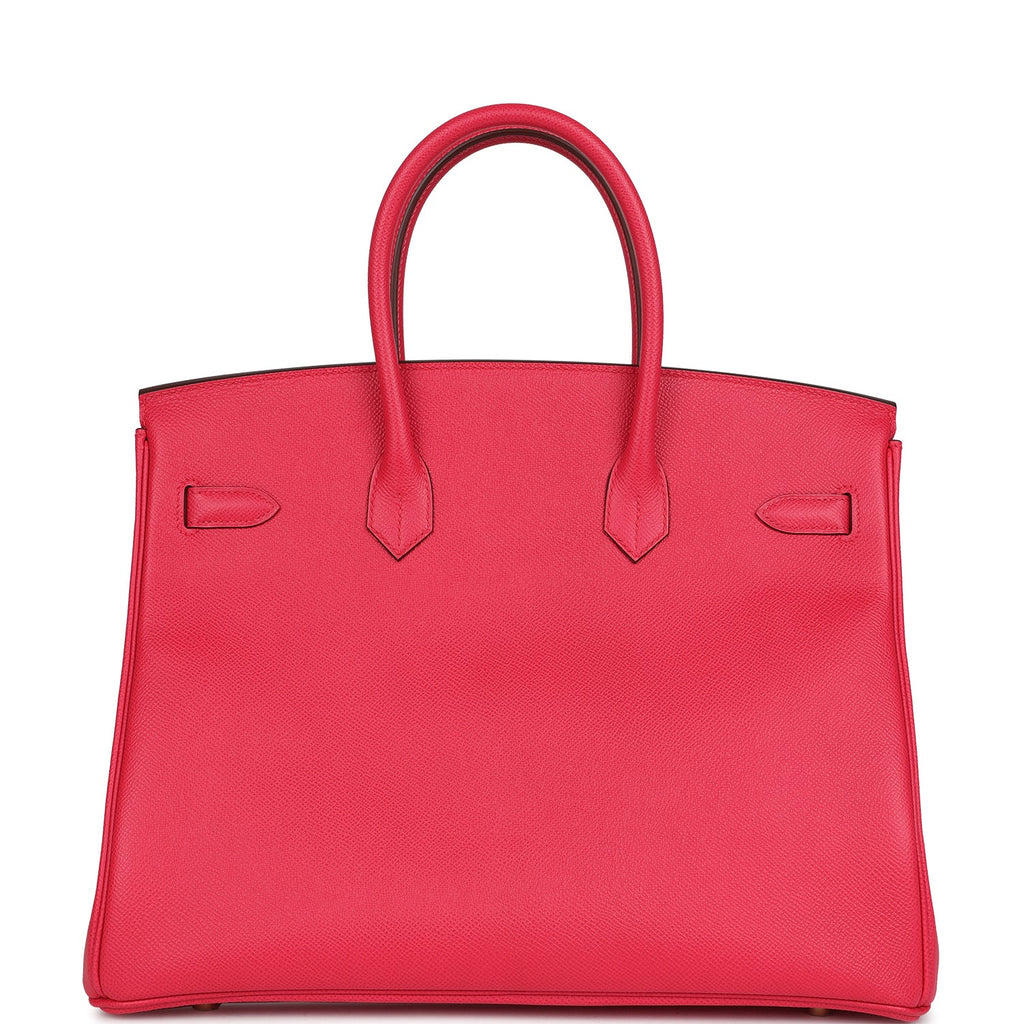 Birkin 35 Rose Extreme Epsom Gold Hardware