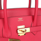 Birkin 35 Rose Extreme Epsom Gold Hardware