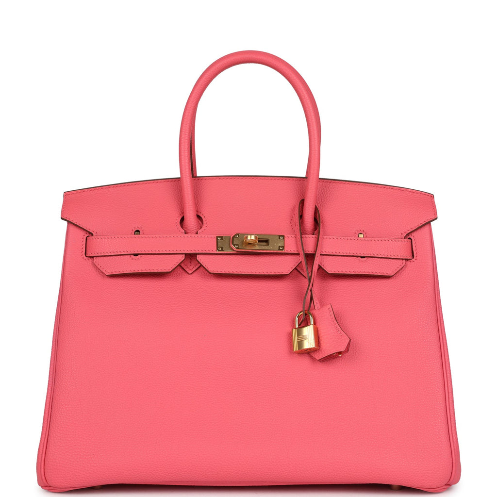 Birkin 35 Rose Lipstick Togo Gold Hardware