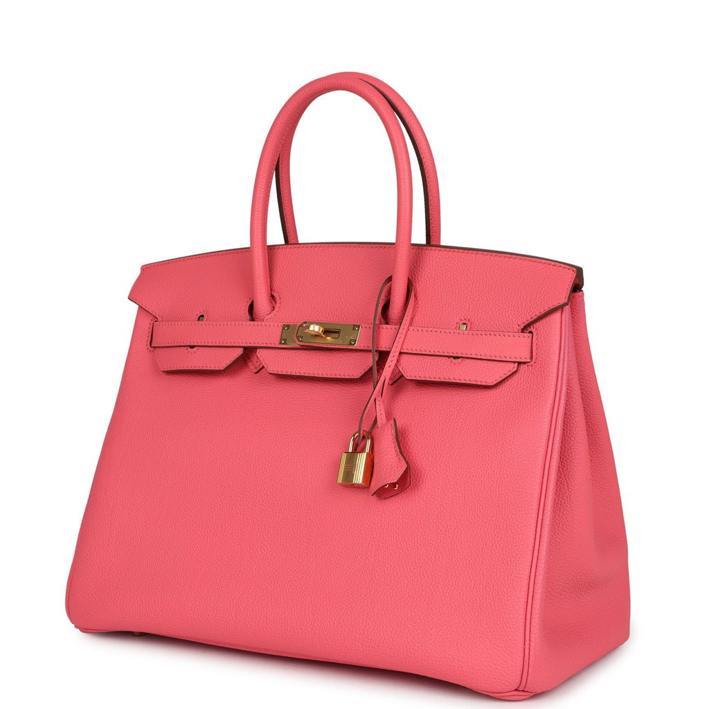 Birkin 35 Rose Lipstick Togo Gold Hardware