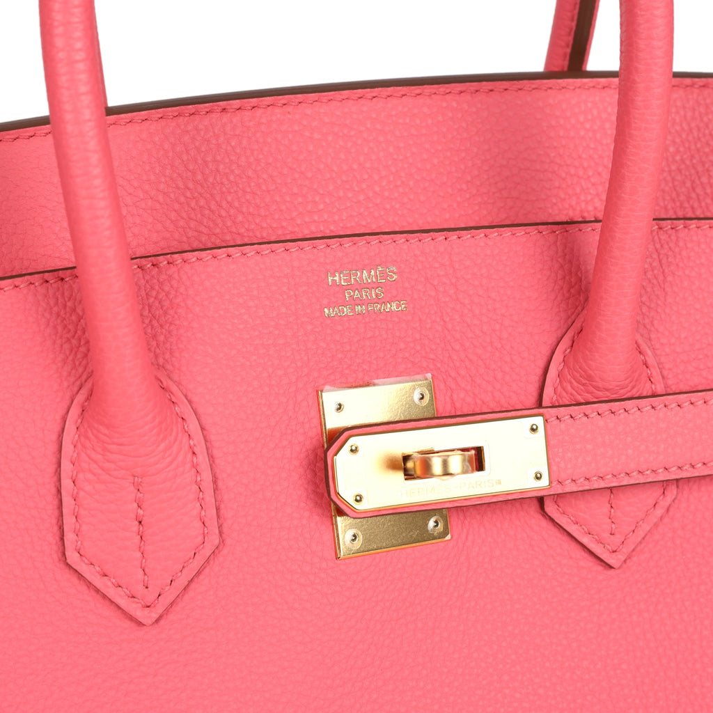 Birkin 35 Rose Lipstick Togo Gold Hardware