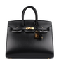 Birkins 25 Black Box Gold Hardware