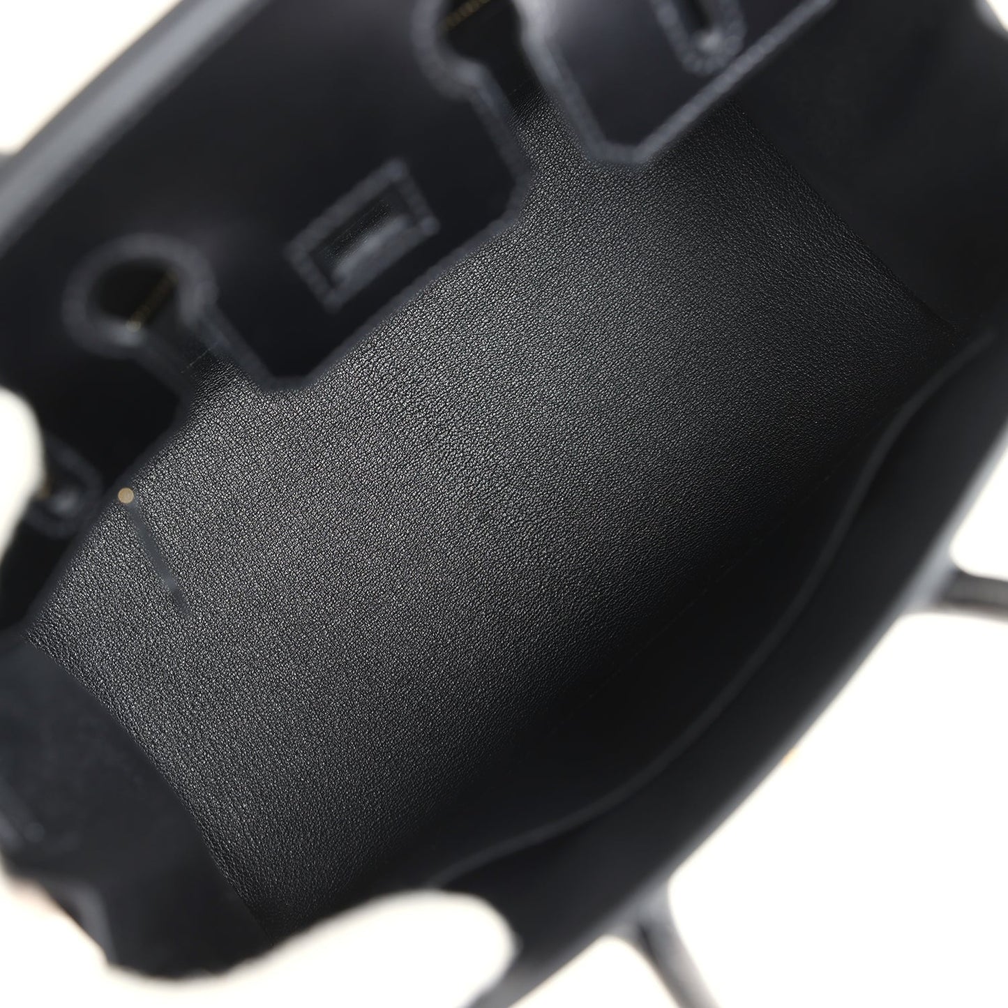 Birkin Sellier 25 Black Box Gold Hardware