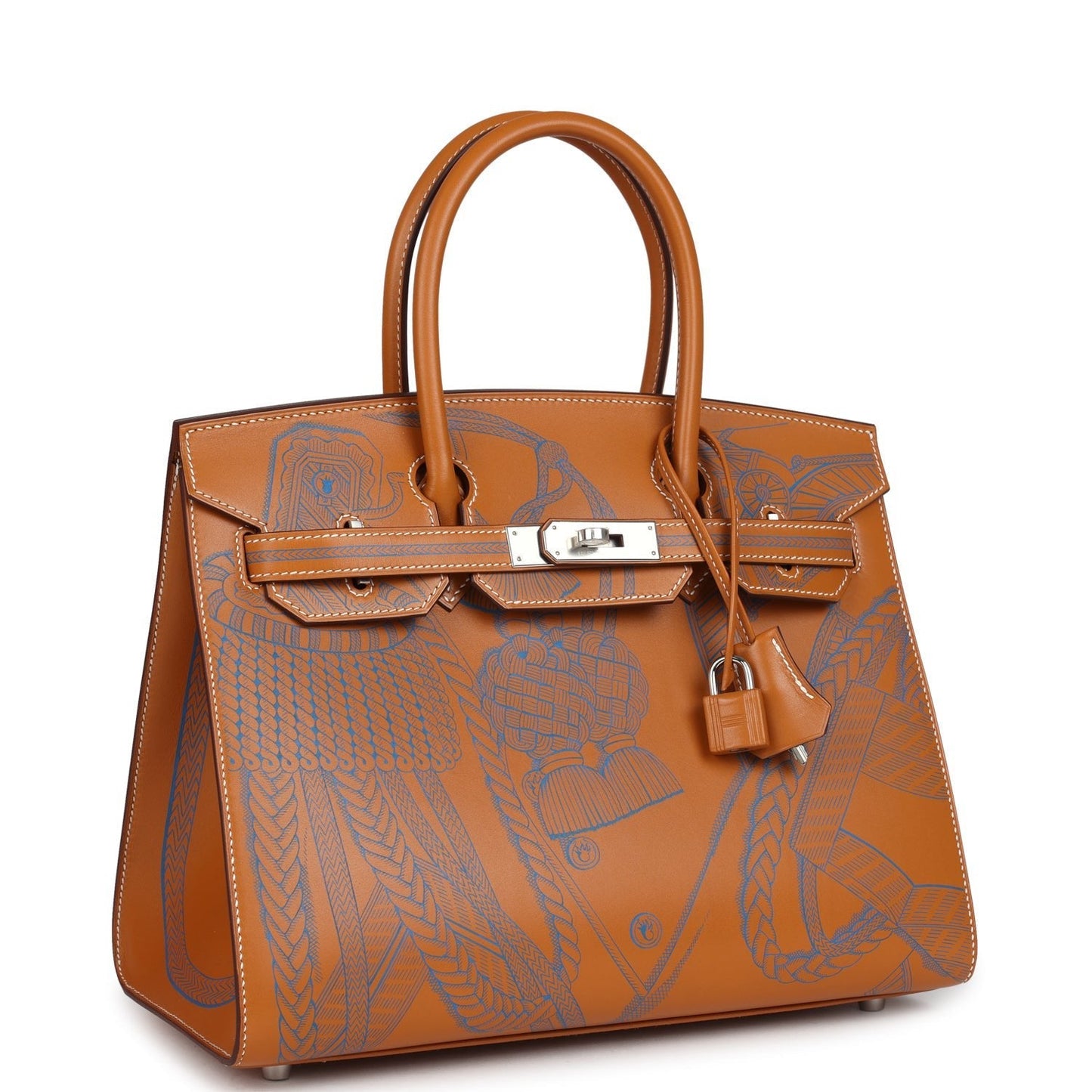 Birkin Sellier 30 "Zouaves Et Dragons" Naturel Sable Butler Palladium Hardware