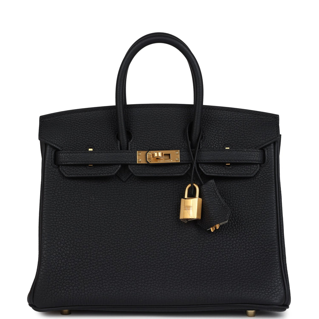Hermès Special Order (HSS) Birkin 25 Black Verso Togo Brushed Gold Hardware