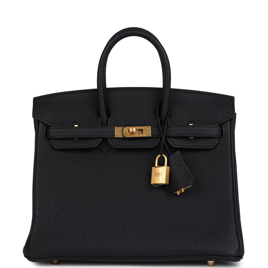 Hermès Special Order (HSS) Birkin 25 Black Verso Togo Brushed Gold Hardware