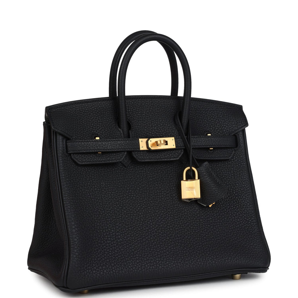 Hermès Special Order (HSS) Birkin 25 Black Verso Togo Brushed Gold Hardware
