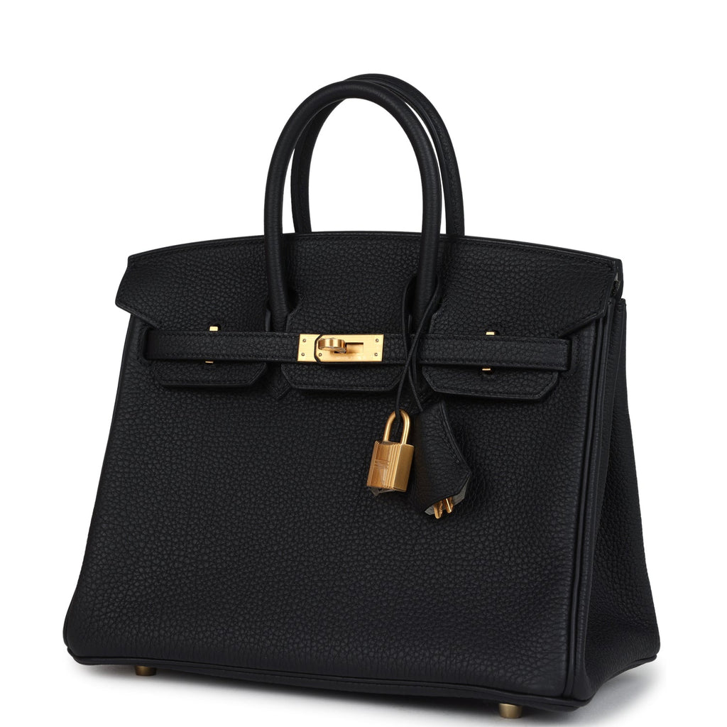Hermès Special Order (HSS) Birkin 25 Black Verso Togo Brushed Gold Hardware