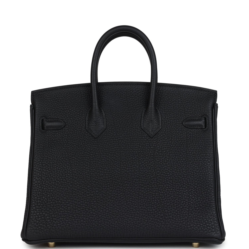 Hermès Special Order (HSS) Birkin 25 Black Verso Togo Brushed Gold Hardware