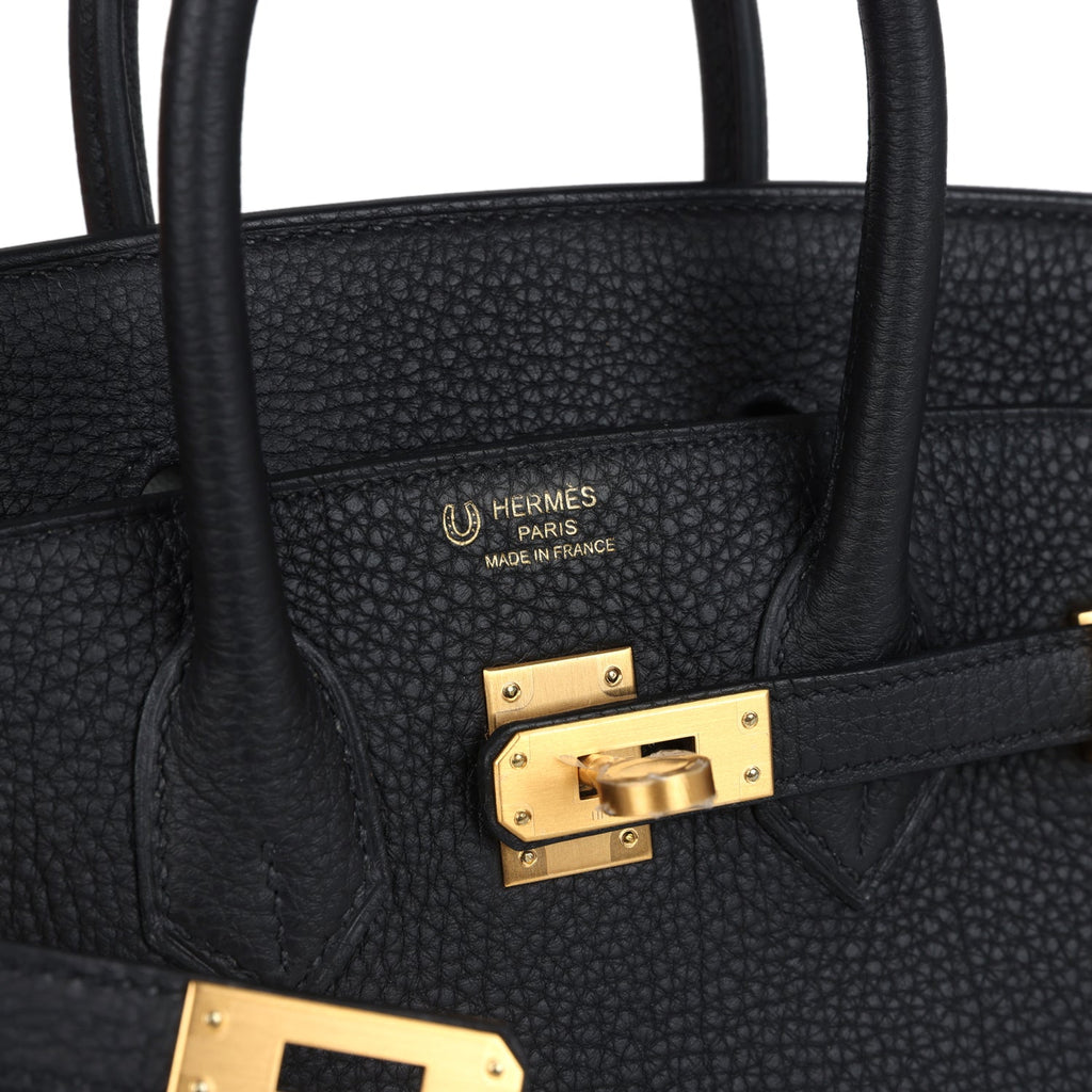 Hermès Special Order (HSS) Birkin 25 Black Verso Togo Brushed Gold Hardware