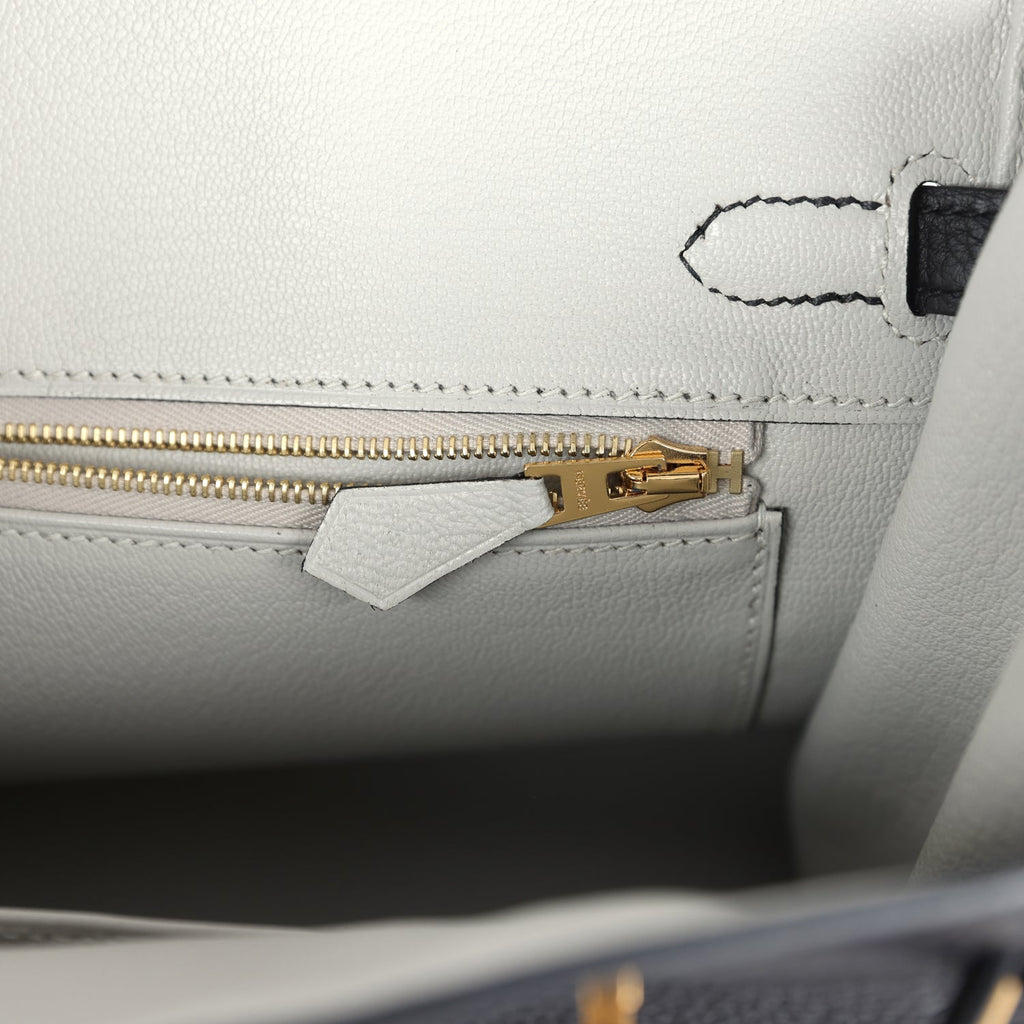 Hermès Special Order (HSS) Birkin 25 Black Verso Togo Brushed Gold Hardware