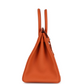 Birkin 35 Orange Togo Palladium Hardware