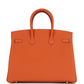 Birkin 35 Orange Togo Palladium Hardware