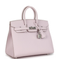 Birkin 25 Mauve Pale Epsom Palladium Hardware