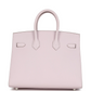 Birkin 25 Mauve Pale Epsom Palladium Hardware