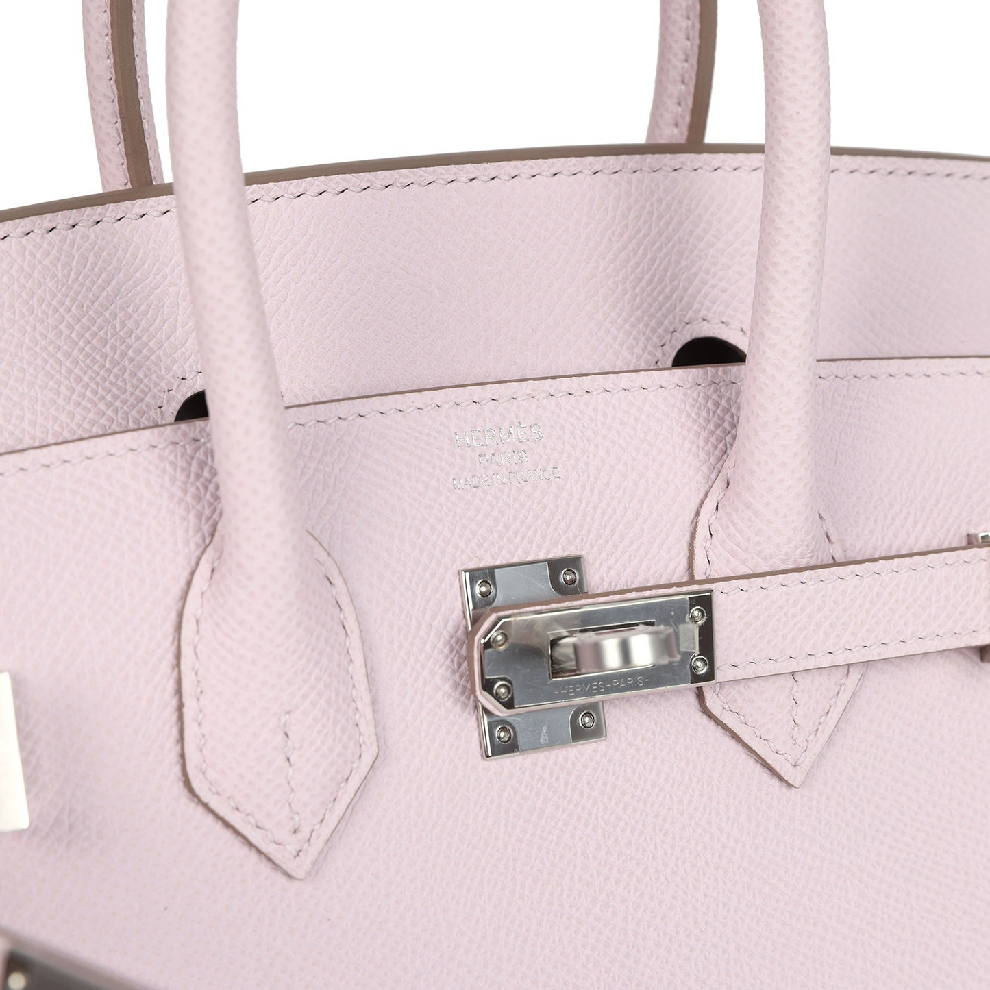 Birkin 25 Mauve Pale Epsom Palladium Hardware
