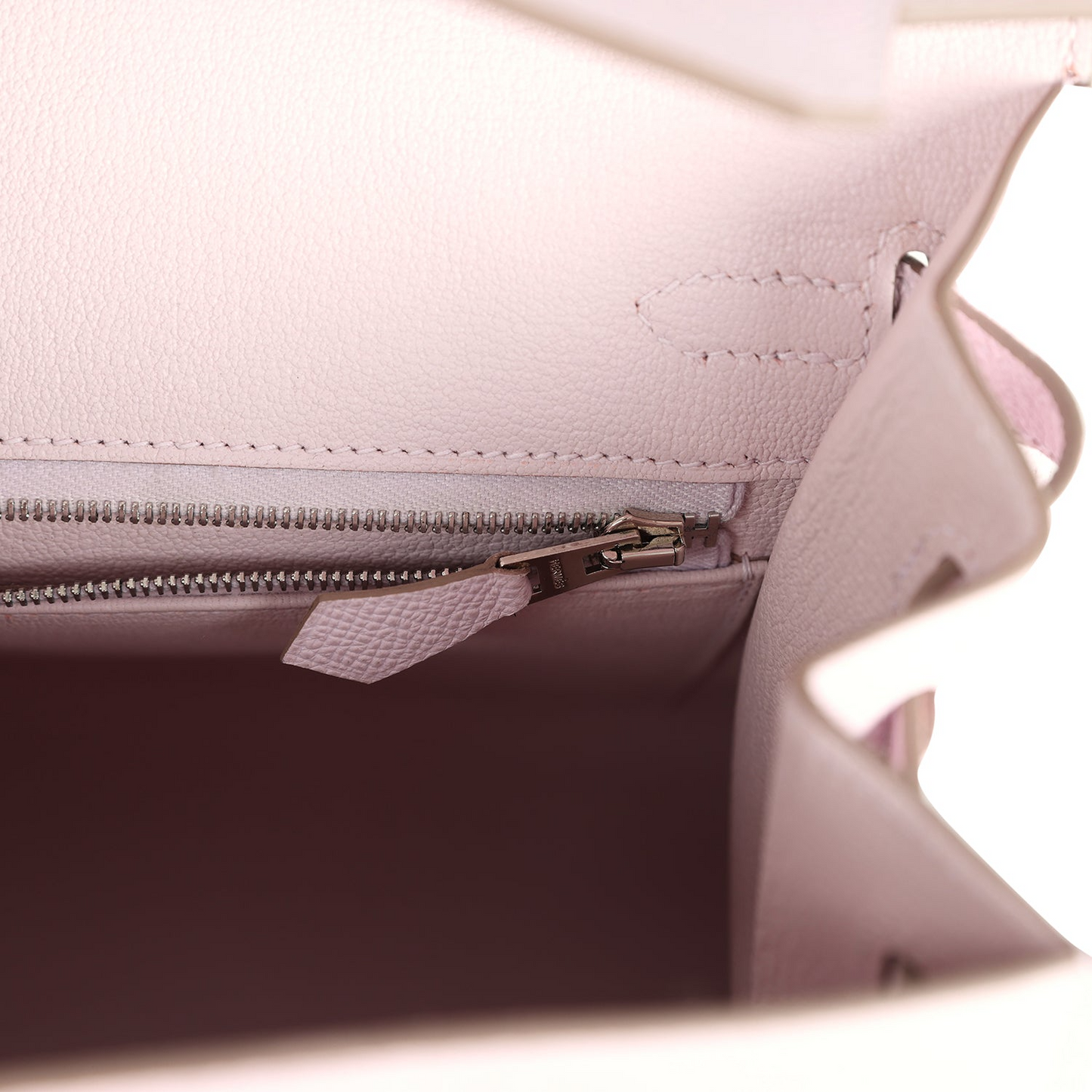 Birkin 25 Mauve Pale Epsom Palladium Hardware