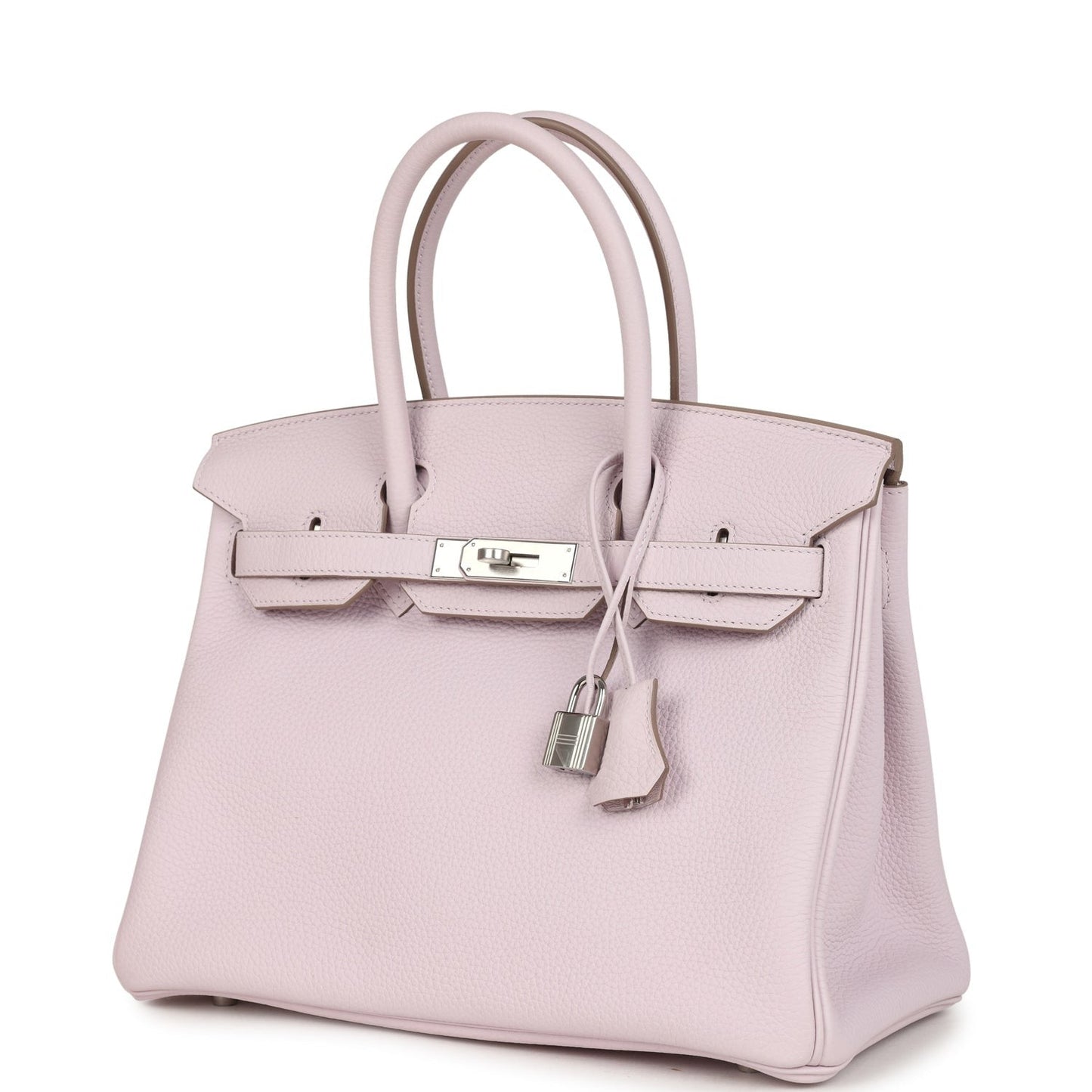Birkin 30 Mauve Pale Clemence Palladium Hardware