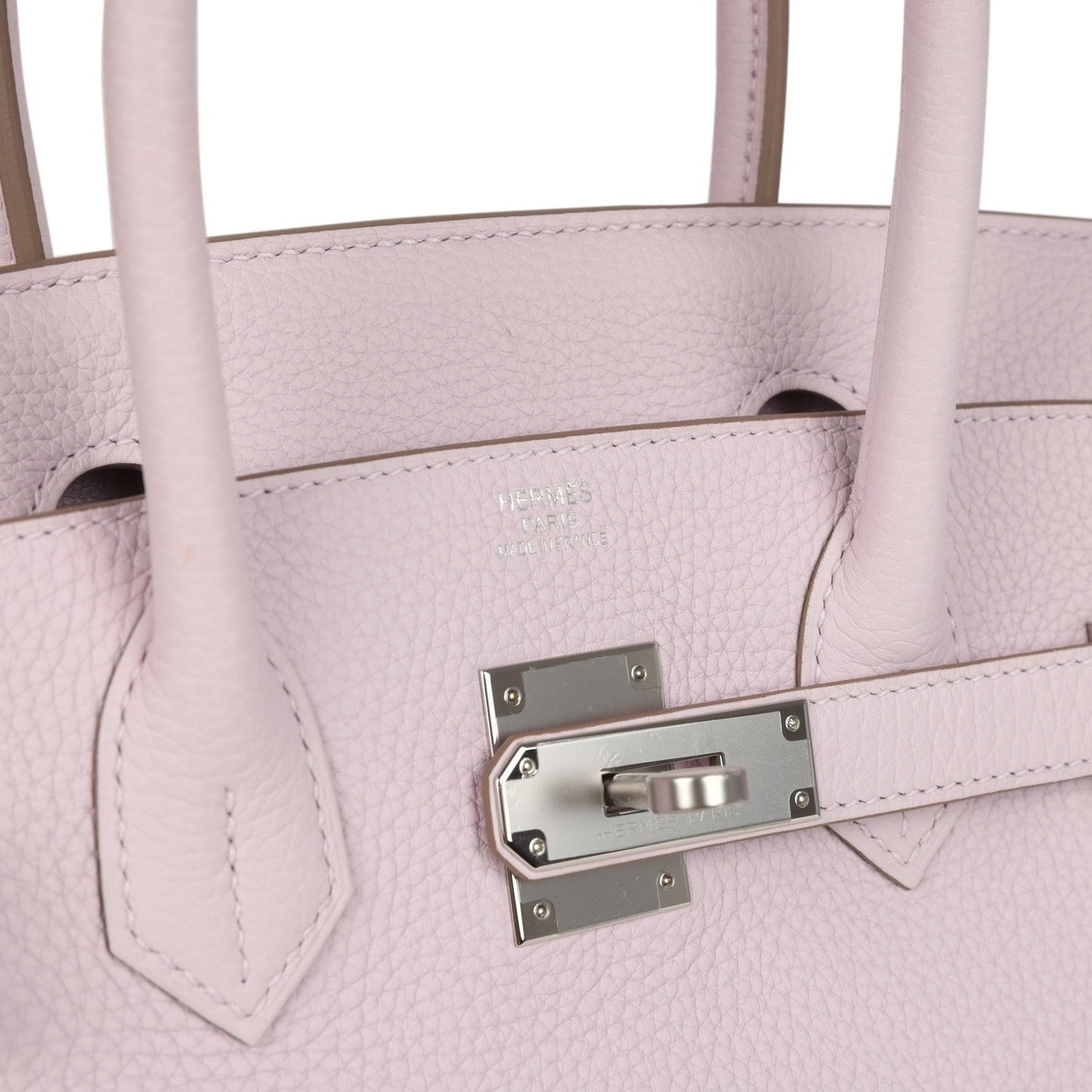Birkin 30 Mauve Pale Clemence Palladium Hardware