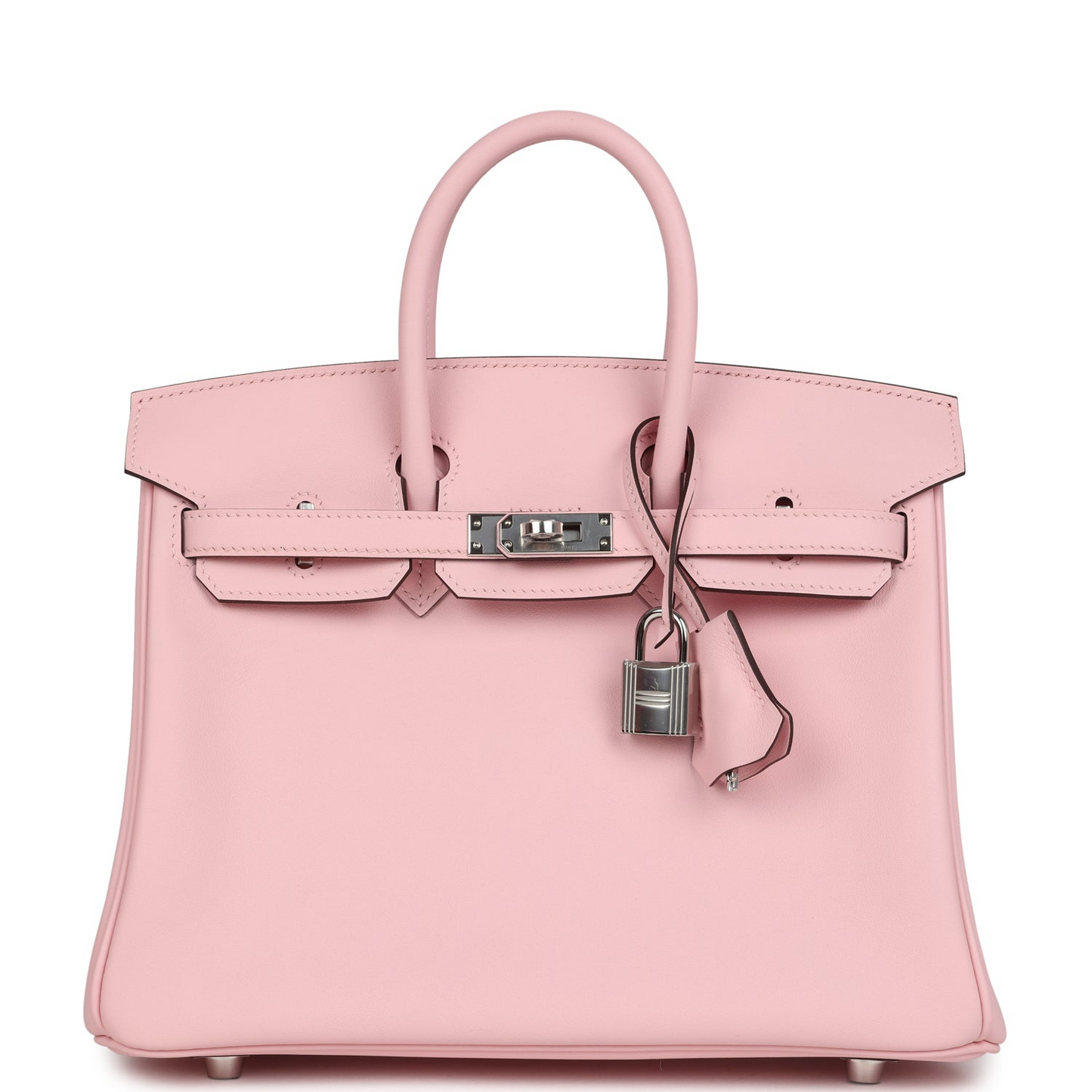 Birkin 25 Rose Sakura Swift Palladium Hardware