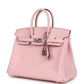 Birkin 25 Rose Sakura Swift Palladium Hardware