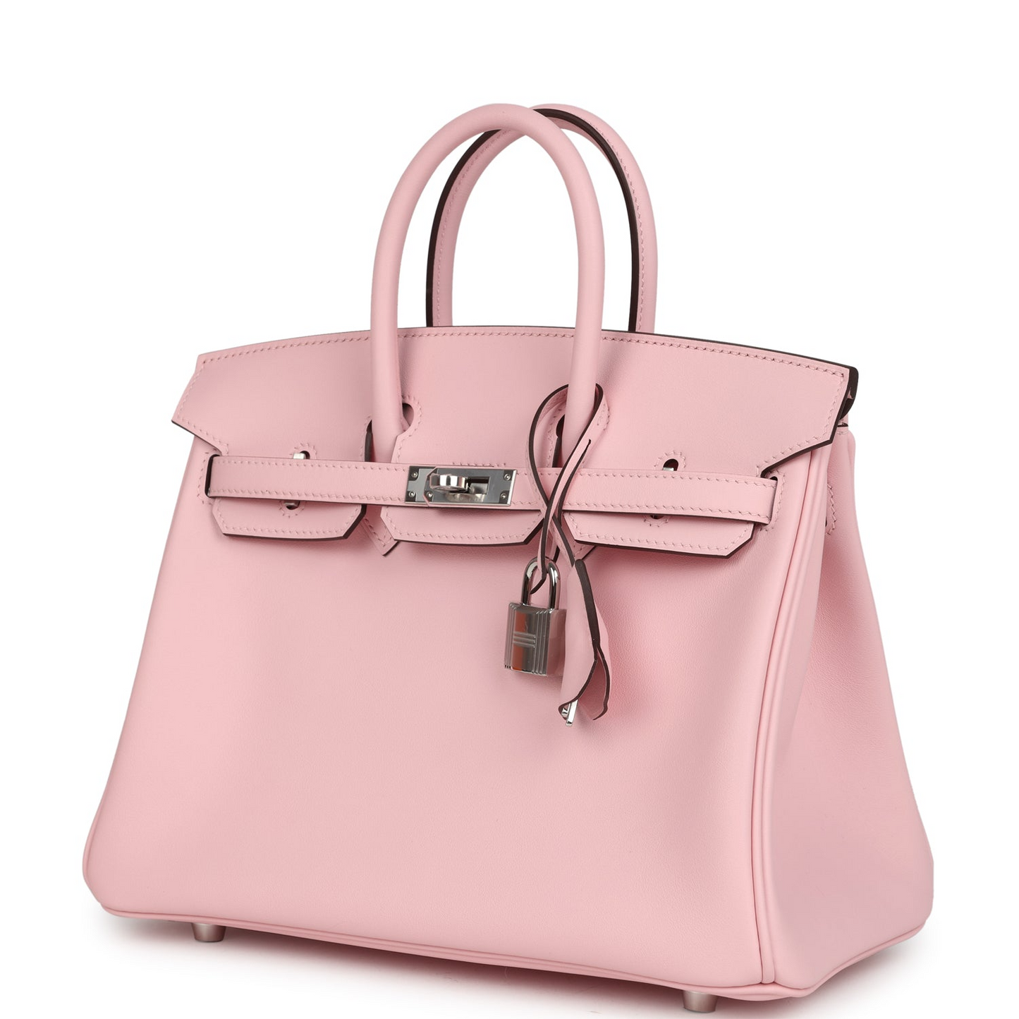 Birkin 25 Rose Sakura Swift Palladium Hardware
