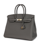 Birkin 35 Gris Meyer Togo Permabrass Hardware