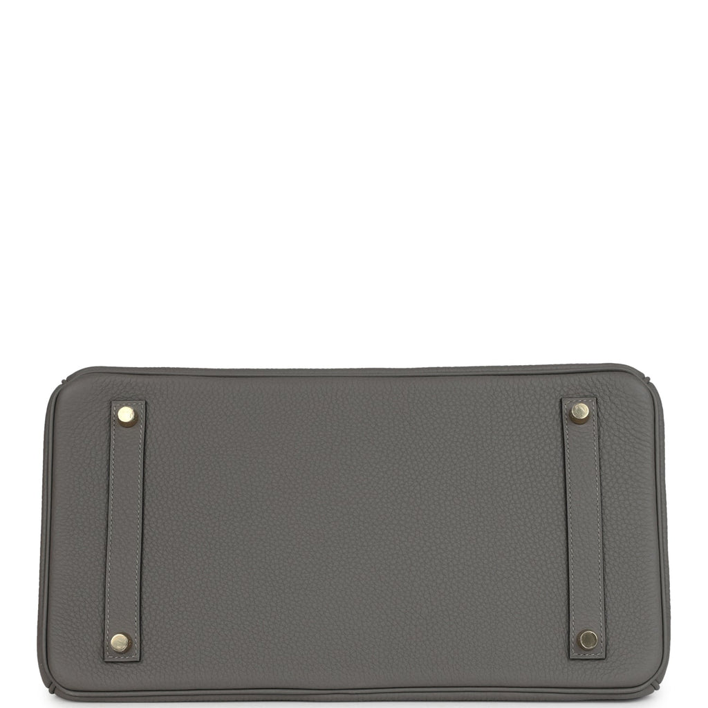 Birkin 35 Gris Meyer Togo Permabrass Hardware