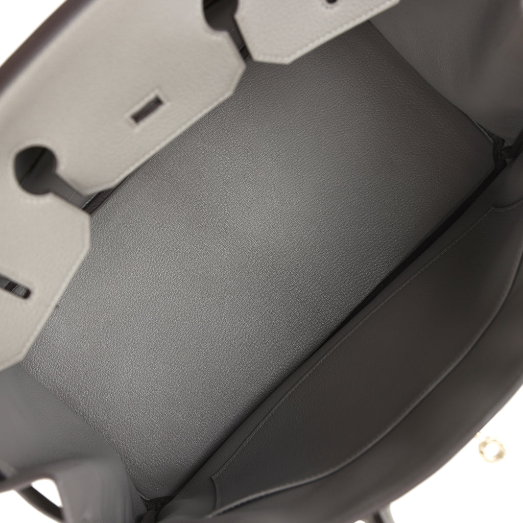 Birkin 35 Gris Meyer Togo Permabrass Hardware