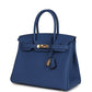 Birkin 30 Bleu Tie Togo Permabrass Hardware