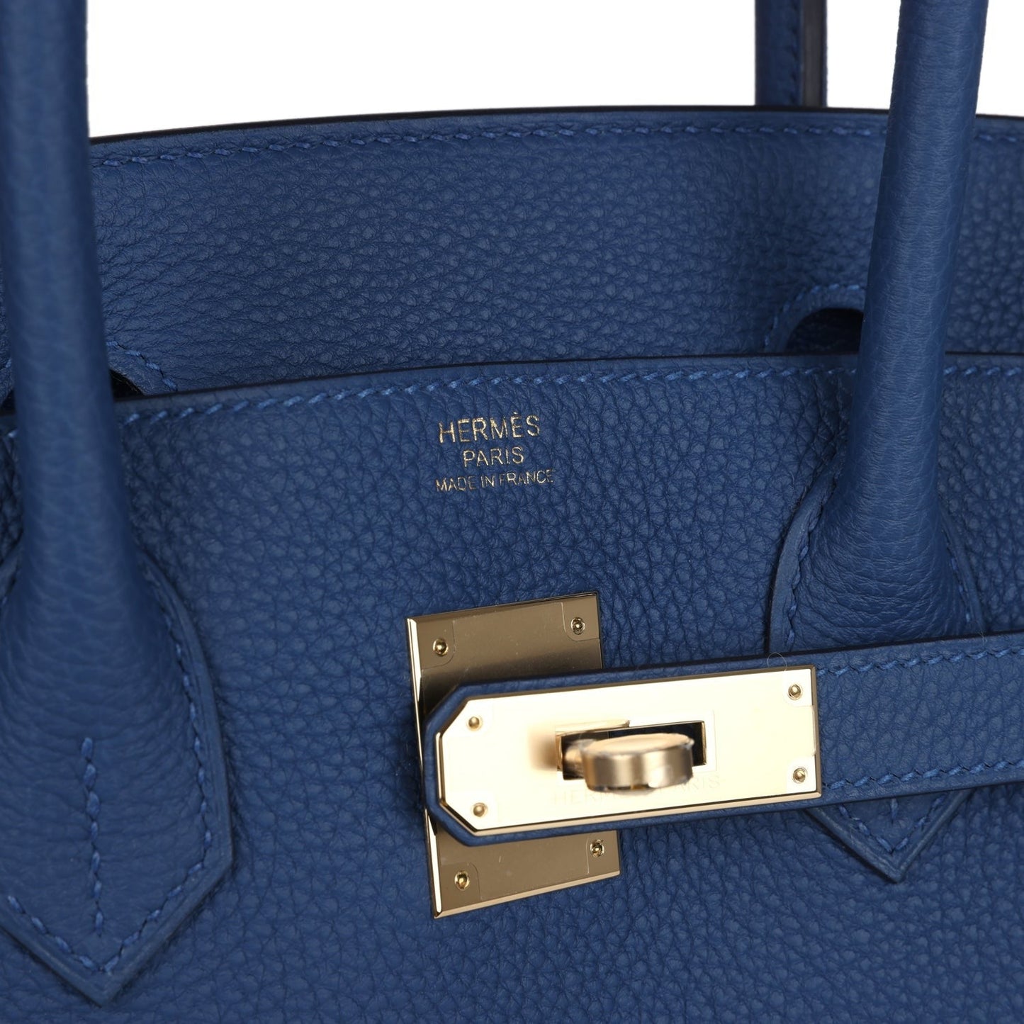 Birkin 30 Bleu Tie Togo Permabrass Hardware