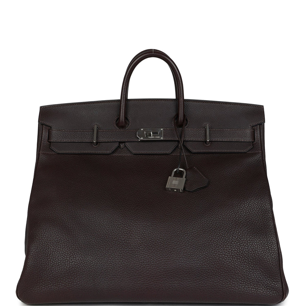 Birkin 40 Vintage Maroon Fonce Fjord Palladium Hardware