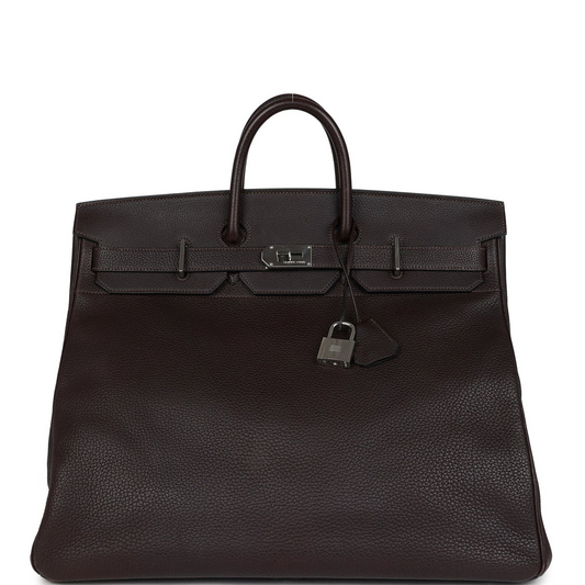 Birkin 40 Vintage Maroon Fonce Fjord Palladium Hardware