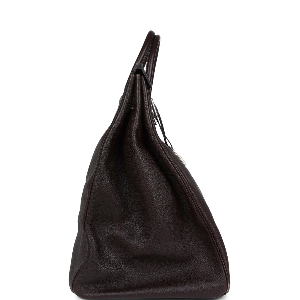 Birkin 40 Vintage Maroon Fonce Fjord Palladium Hardware