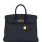 Birkins 25 Bleu Nuit Togo Gold Hardware