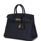 Birkins 25 Bleu Nuit Togo Gold Hardware