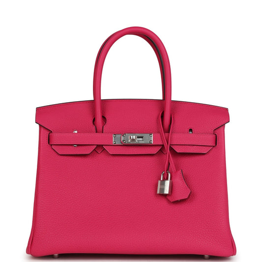 Birkin 30 Rose Mexico Togo Palladium Hardware