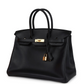 Birkin 35 Black Jonathan Gold Hardware