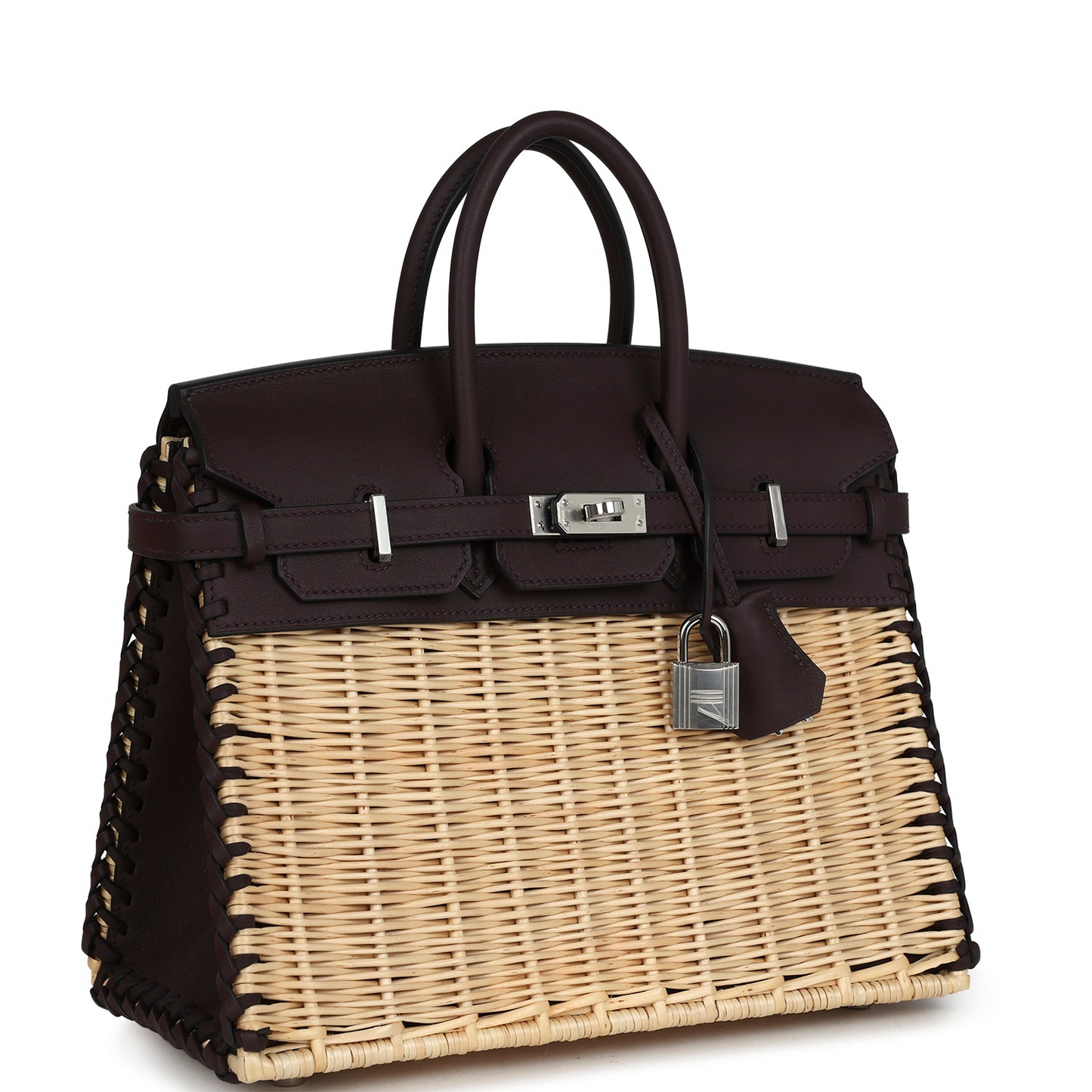 Birkin 25 Rouge Sellier Swift Palladium Hardware
