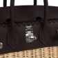 Birkin 25 Rouge Sellier Swift Palladium Hardware