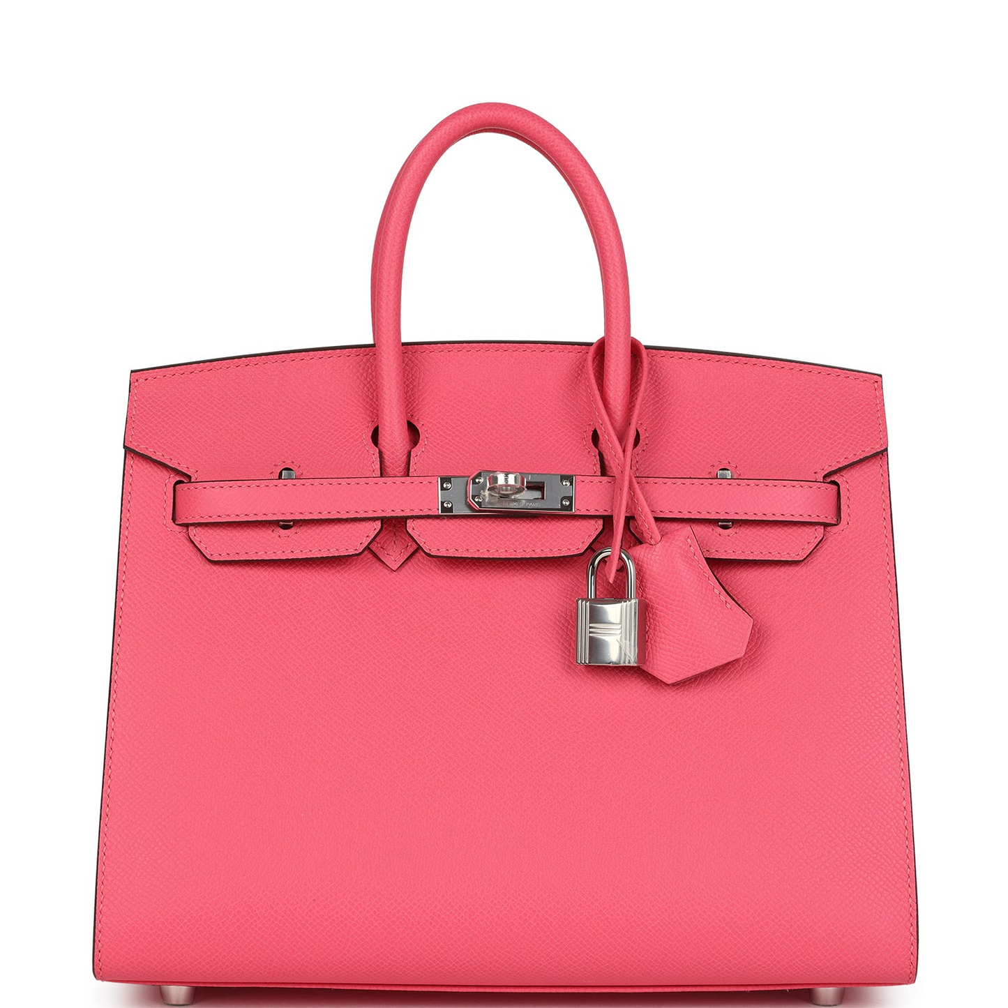 Birkin 25 Rose Azalee Epsom Palladium Hardware
