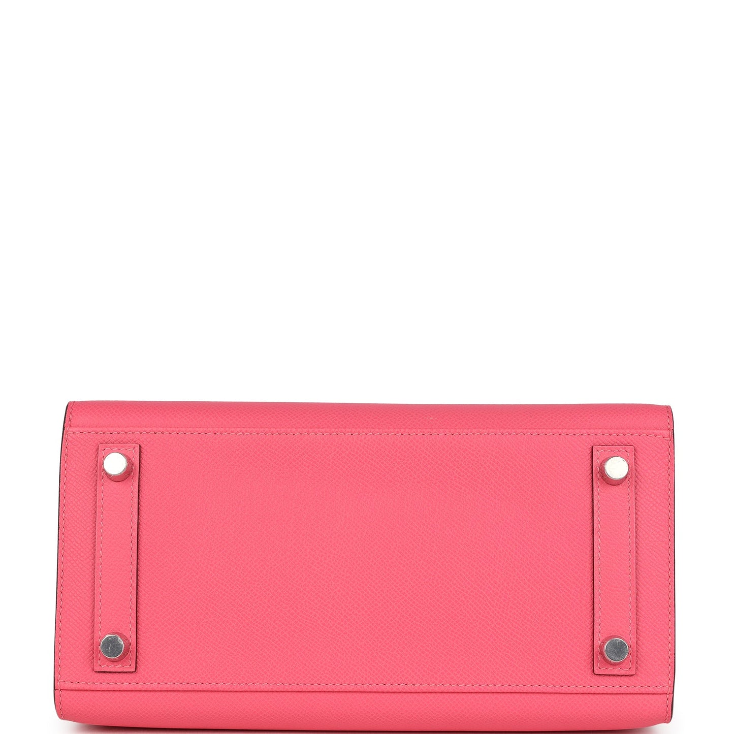 Birkin Sellier 25 Rose Azalee Epsom Palladium Hardware