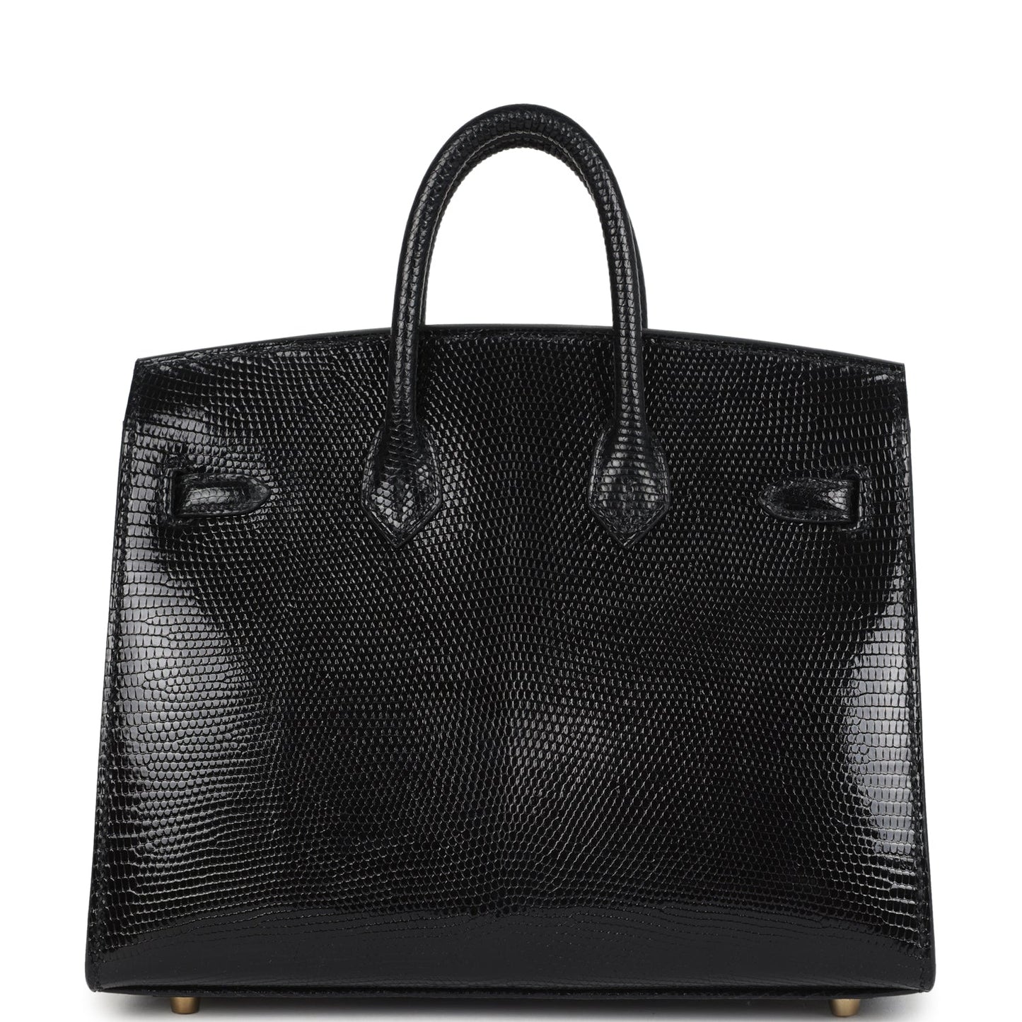 Birkin Sellier 20 Black Varanus Niloticus Lizard Gold Hardware