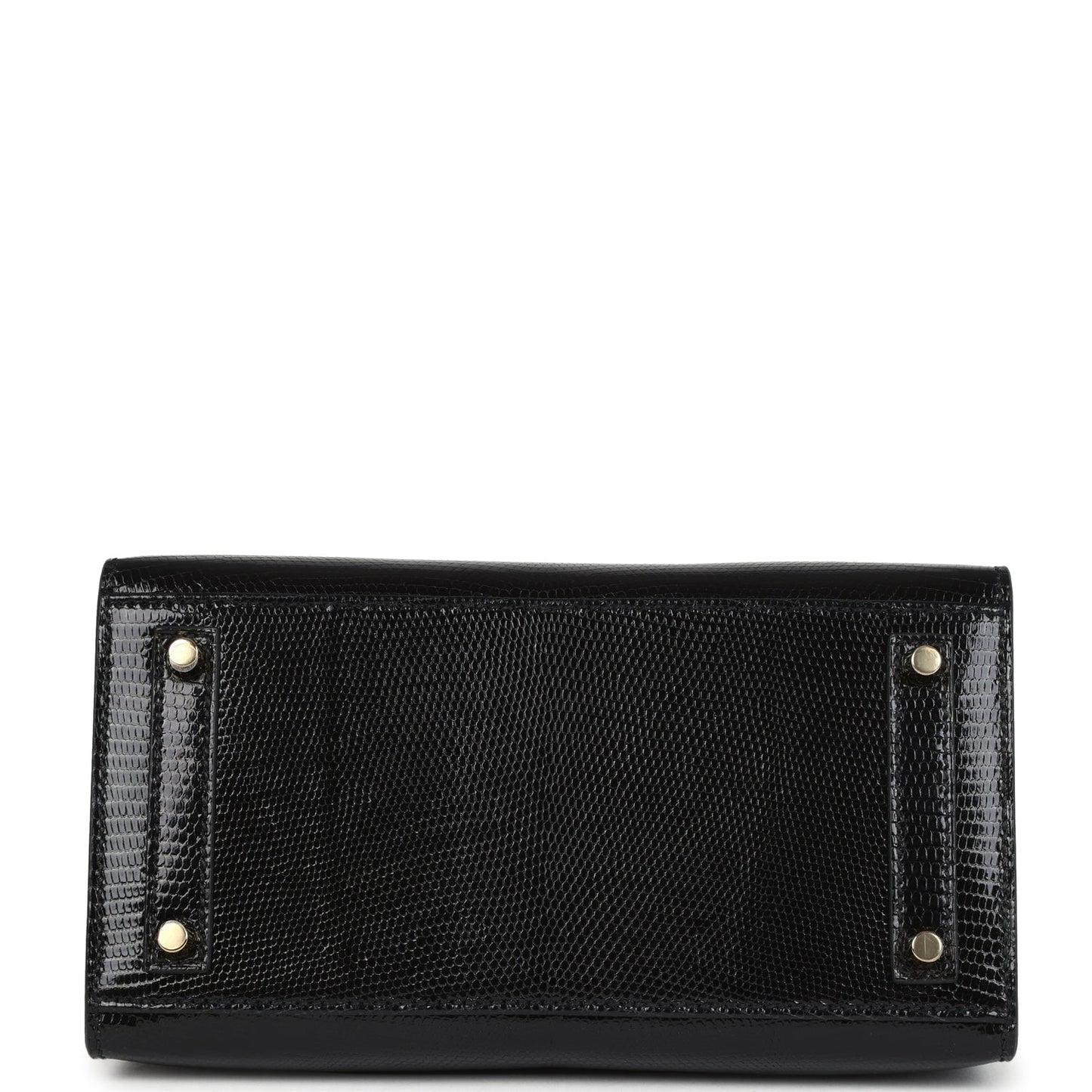 Birkin Sellier 20 Black Varanus Niloticus Lizard Gold Hardware