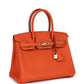 Birkin 30 Feu Togo Gold Hardware